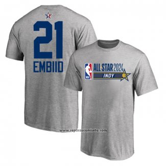 Camiseta Manga Corta All Star 2024 Joel Embiid Gris