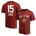 Camiseta Manga Corta All Star 2024 Nikola Jokic Rojo