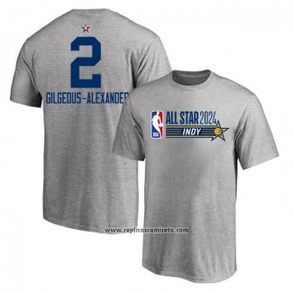 Camiseta Manga Corta All Star 2024 Shai Gilgeous-Alexander Gris