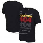 Camiseta Manga Corta Atlanta Hawks 2023 NBA Playoffs Mantra Negro