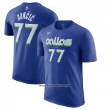 Camiseta Manga Corta Dallas Mavericks Luka Doncic Ciudad 2022-23 Azul