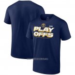 Camiseta Manga Corta Denver Nuggets 2023 NBA Playoffs Azul