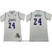 Camiseta Manga Corta Los Angeles Lakers Kobe Bryant NO 24 Blanco
