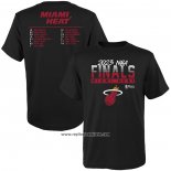 Camiseta Manga Corta Miami Heat 2023 NBA Finals Roster Negro
