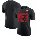 Camiseta Manga Corta Miami Heat Negro
