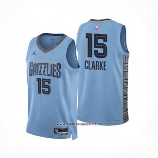 Camiseta Memphis Grizzlies Brandon Clarke #15 Statement 2022-23 Azul