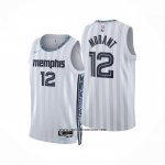Camiseta Memphis Grizzlies Ja Morant NO 12 Ciudad 2025-26 Blanco