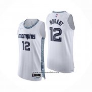 Camiseta Memphis Grizzlies Ja Morant NO 12 Ciudad Authentic 2025-26 Blanco