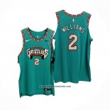 Camiseta Memphis Grizzlies Jason Williams #2 Classic Autentico Verde