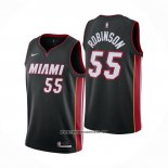 Camiseta Miami Heat Duncan Robinson #55 Icon 2020-21 Negro