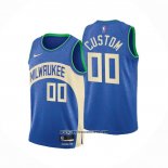 Camiseta Milwaukee Bucks Personalizada Ciudad 2023-24 Azul