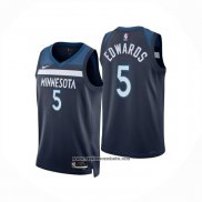 Camiseta Minnesota Timberwolves Anthony Edwards NO 5 Icon 2024-25 Azul