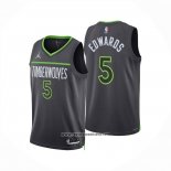 Camiseta Minnesota Timberwolves Anthony Edwards NO 5 Statement 2024-25 Gris