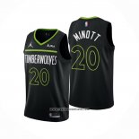 Camiseta Minnesota Timberwolves Josh Minott #20 Statement 2022-23 Negro