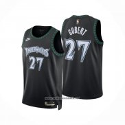 Camiseta Minnesota Timberwolves Rudy Gobert NO 27 Classic 2025-26 Negro