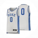 Camiseta NCAA Duke Blue Devils NO 0 Blanco
