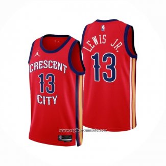 Camiseta New Orleans Pelicans Kira Lewis Jr #13 Statement 2023-24 Rojo