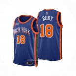 Camiseta New York Knicks Isaiah Roby #18 Ciudad 2023-24 Azul