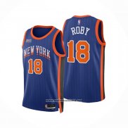 Camiseta New York Knicks Isaiah Roby #18 Ciudad 2023-24 Azul