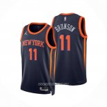 Camiseta New York Knicks Jalen Brunson #11 Statement 2022-23 Negro