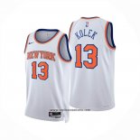 Camiseta New York Knicks Tyler Kolek NO 13 Association 2025-26 Blanco