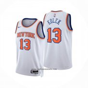 Camiseta New York Knicks Tyler Kolek NO 13 Association 2025-26 Blanco