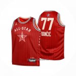 Camiseta Nino All Star 2024 Dallas Mavericks Luka Doncic #77 Rojo