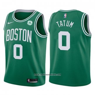 Camiseta Nino Boston Celtics Jayson Tatum #0 Icon 2017-18 Verde