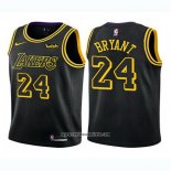 Camiseta Nino Los Angeles Lakers Kobe Bryant #24 Ciudad 2017-18 Negro
