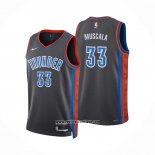 Camiseta Oklahoma City Thunder Mike Muscala #33 Ciudad 2022-23 Gris