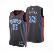 Camiseta Oklahoma City Thunder Mike Muscala #33 Ciudad 2022-23 Gris