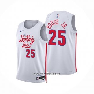 Camiseta Philadelphia 76ers Danuel House JR. #25 Ciudad 2022-23 Blanco