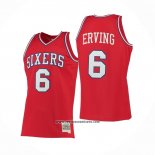 Camiseta Philadelphia 76ers Julius Erving #6 Mitchell & Ness 1982-83 Rojo