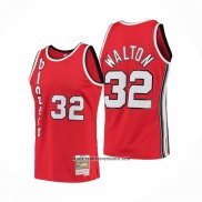 Camiseta Portland Trail Blazers Bill Walton #32 Mitchell & Ness 1976-77 Rojo