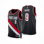 Camiseta Portland Trail Blazers Jerami Grant NO 9 Icon 2024-25 Negro