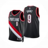 Camiseta Portland Trail Blazers Jerami Grant NO 9 Icon 2024-25 Negro