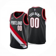 Camiseta Portland Trail Blazers Personalizada Icon 2024-25 Negro