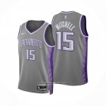 Camiseta Sacramento Kings Davion Mitchell #15 Ciudad 2022-23 Gris