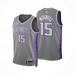 Camiseta Sacramento Kings Davion Mitchell #15 Ciudad 2022-23 Gris