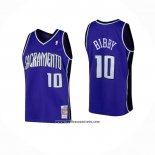 Camiseta Sacramento Kings Mike Bibby #10 Mitchell & Ness 2002-03 Violeta