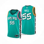 Camiseta San Antonio Spurs Jordan Hall #55 Ciudad 2022-23 Verde