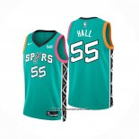 Camiseta San Antonio Spurs Jordan Hall #55 Ciudad 2022-23 Verde