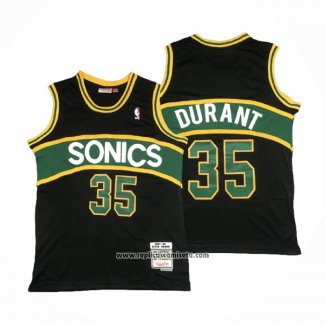 Camiseta Seattle SuperSonics Kevin Durant #35 Mitchell & Ness 2007-08 Negro