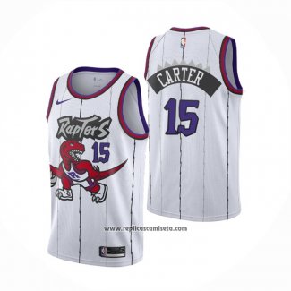 Camiseta Toronto Raptors Vince Carter #15 Classic Edition Blanco