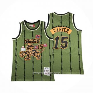 Camiseta Toronto Raptors Vince Carter #15 Mitchell & Ness 1998-99 Verde