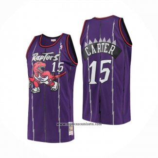 Camiseta Toronto Raptors Vince Carter #15 Mitchell & Ness Violeta