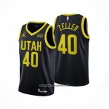 Camiseta Utah Jazz Cody Zeller #40 Statement 2022-23 Negro
