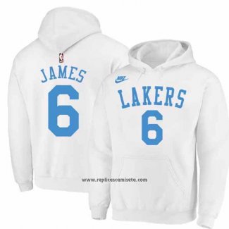 Sudaderas con Capucha Los Angeles Lakers LeBron James Classic 2022-23 Blanco