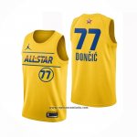 Camiseta All Star 2021 Dallas Mavericks Luka Doncic #77 Oro