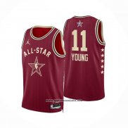 Camiseta All Star 2024 Atlanta Hawks Trae Young #11 Rojo